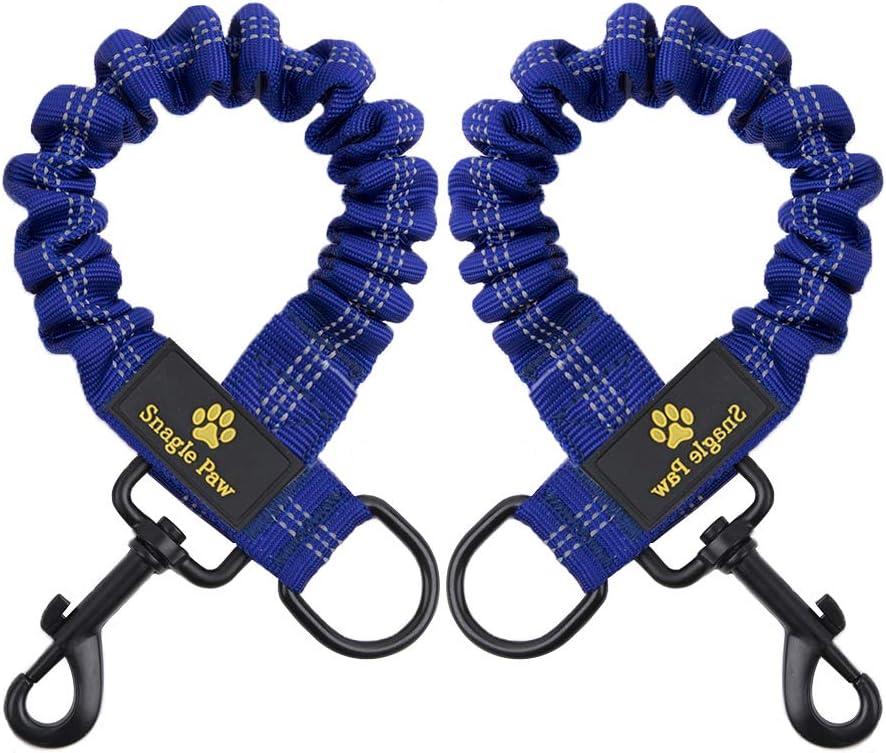 Bungee Leash Extension Attachment, 18" Shock Absorbing Lead Extension Absorber, Prevent Injury on Arm and Shoulder & Save Dogs from Getting Hurt, Great for Bicycle, Running, Walking,Blue