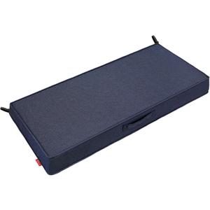 Pcinfuns Outdoor Bench Cushions 48 x 18 Inch Water-Resistant Chair Cushion for Patio Furniture with Fade Resistant and Removable Cover with Handle & Adjustable Straps for Patio,Yard, Navy
