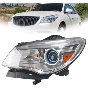 HID/Xenon W/o AFS Headlights Assembly Compatible with 2013-2017 Buick Enclave Not Adaptive Headlamp (The Angle And Range Of Illumination Cannot be Adjusted) Left Driver Side GM2502382