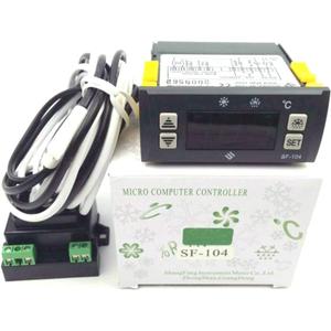 MXBAOHENG Thermostat Temperature Controller SF-104 Digital Display Temperature Regulator 110V Evaporator Fan Controller Defrost Heating Wire Controller