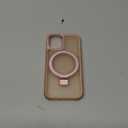 DUEDUE for iPhone 12 Mini Case Magnetic,Phone Case for iPhone 12 Mini with Ring Stand, Translucent Matte Back Protective Cover Shockproof Kickstand Phone Case for iPhone 12 Mini 5.4", Black