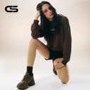 CS CELERSPORT 5 Pairs Mini Crew Ankle Socks Cushioned Running Casual Socks for Women and Men (S)