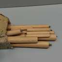 Christmas Stocking Holder Stand, Wooden Christmas Hangers Stand for Hanging Christmas Stocking, 8 Hooks Natural