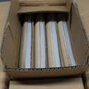 E-far Square Plates and Bowls Sets, 12-Piece Stoneware Dinnerware Sets for 4, Reactive Glaze Dish Set, Chip and Scratch Resistant, Microwave and Dishwasher Safe, Sandy Beige