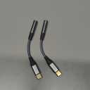 JXMOX USB Type C to 3.5mm Female Headphone Jack Adapter (2-Pack), USB C to Aux Audio Dongle Cable Cord Compatible with iPhone 17 16 15 Pro Max, Samsung Galaxy S25 S24 S23 S22 Ultra, Pixel, iPad Pro (Grey)