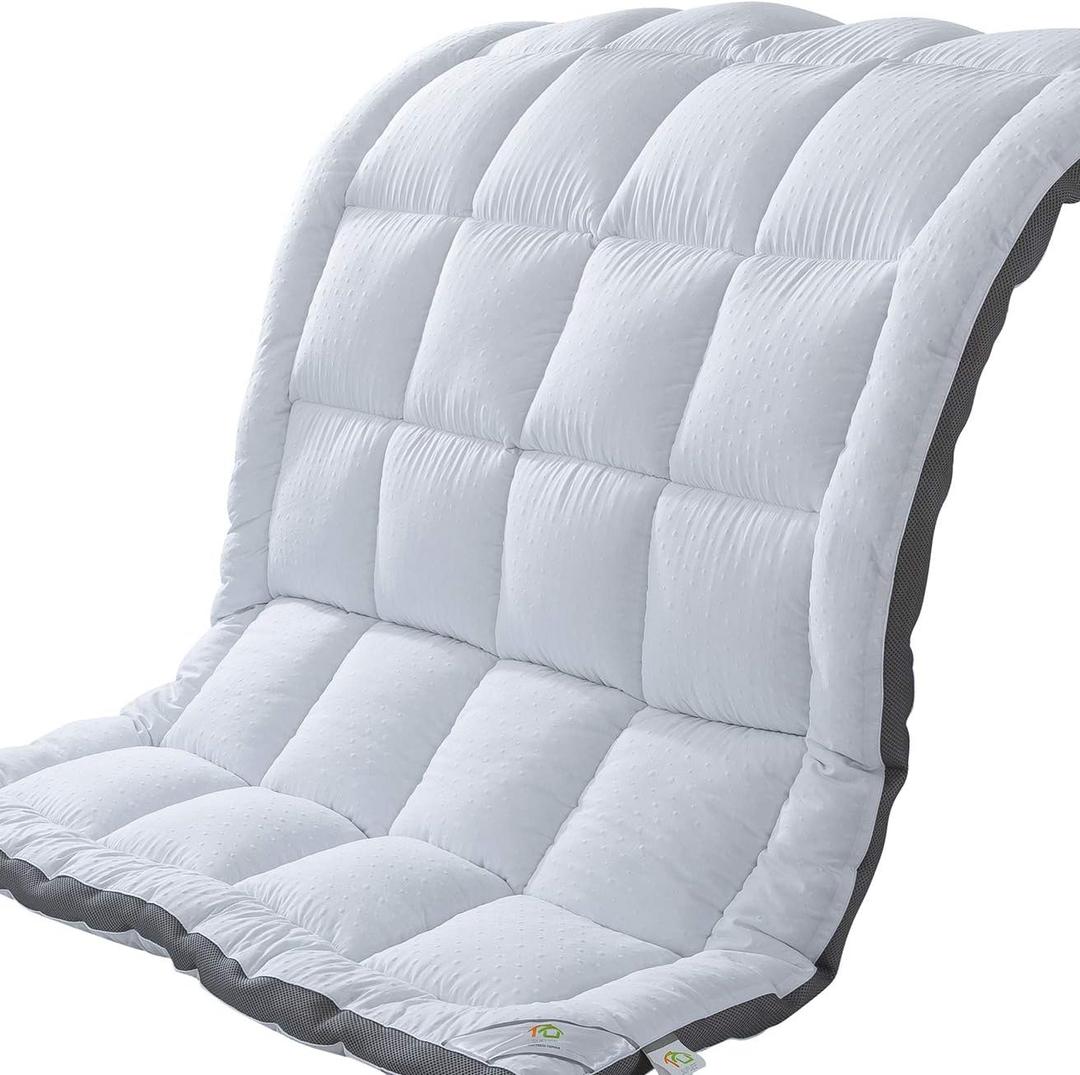 Mattress Topper King & Mattress Pad Protector - Quality Plush Luxury Down Alternative Pillow Top - 2inch Extra Thick Mattress Cover(76"x80")