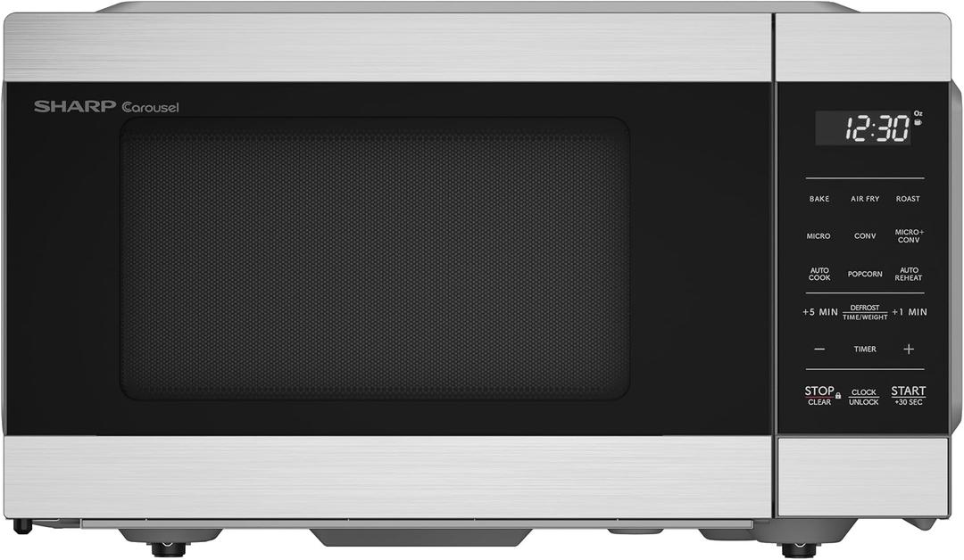 Sharp SMC0985KS 3-in-1 Convection Air Fry Microwave Oven, Stainless Steel