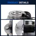 Autoround 513273 Front Wheel Hub And Bearing Assembly Compatible with 2008-2016 Dodge Grand Caravan, 2008-2016 Chrysler Town & Country, 2009-2014 VW Routan, 2012-2015 Ram C/V