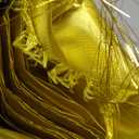 Jetec 2 Pcs 74"x55" Worship Flags for Dance Church Praise Dance Flag with Flexible Rod Semicircle Angel Wing for Outdoor Stage Performance Religious Activities(Gold,Solid Color)