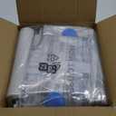 Amazon Basics Vacuum Compression Space Saving Storage Bags with Hand Pump for Clothes Packing, Jumbo, Clear, Pack of 6