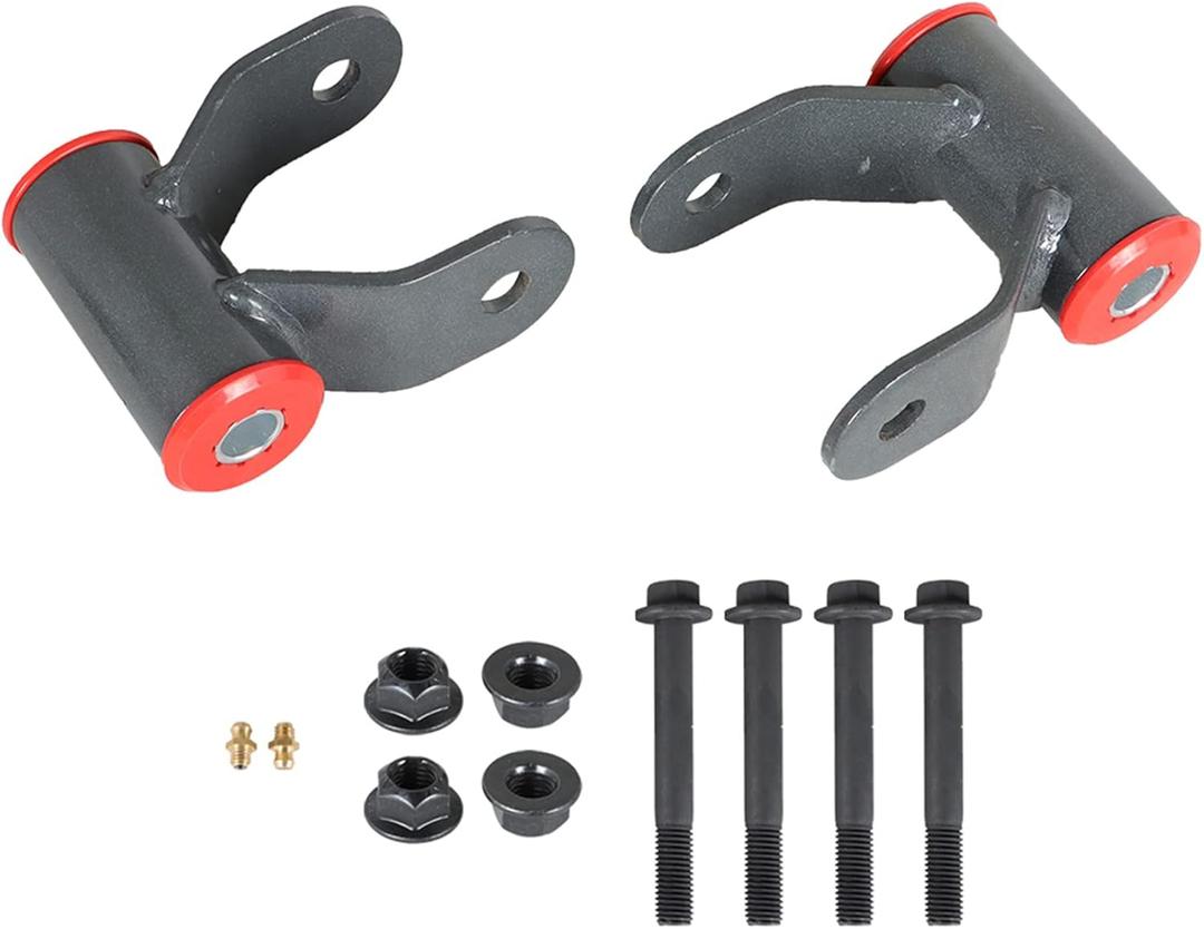 labwork Rear Drop Lowering Steel Shackles Kit Replacement for Ram 1500 2002-2008