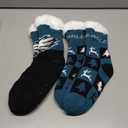 FOCO Women's NFL Team Logo Fan Footy 3-Pack Slipper Socks, One Size