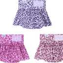 CuteBone Female Dog Diapers with Skirts 3 Pack Reusable Puppy Dresses Pants for Heat Cycle Period QBD07M