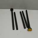 Shower Curtain Rod Adjustable 43-78 inch, 1"Diameter Spring Tension Curtain Rod No Drill, Anti-Rust Non-Slip Shower Rod, Black Shower Curtain Rod for Bathroom Tension