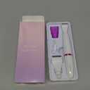 Bikini Trimmer, Funstant Electric Razor for Women with Comb, Cordless Safe Hair Trimmer Floating Foil for Dry Use, Battery Operated Personal Shaver for Lady Girl, Pubic Hair, Delicate Private Area (Seashell White)
