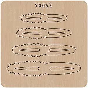 Okjew Elegant Bowknot Cutting Dies for DIY Crafts - Wood Board and Alloy Steel Blade Beautiful Bowknot Making Template (Y0053 Wood)