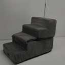 Dog Stairs for Bed 18.5" H, 4-Step Dog Steps for Small Dogs and Cats, Indoor Non-Slip Balanced Pet Stairs are Suitable for Puppy, Older Cat,Gery (Grey)