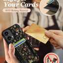 Shorogyt for Motorola Moto G 5G 2024 Cute Kawaii Leather Phone Case - Compatible with Magsafe Wallet Magnetic Credit Card Holder Fashion Mushroom Design Phone Cover for Women Girls, Fits 7 Cards