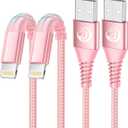 2 Pack 10ft iPhone Charger, [Apple MFi Certified] Long iPhone Charger Cord 10 ft Nylon Braided Lightning to USB Cable Fast Charging Cords Compatible with iPhone 14 13 12 11 Pro Max XR XS X 8 7 6