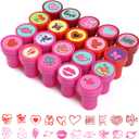 KESOTE Valentines Day Stamps for Kids, Self Inking Stamps for Valentine Party Favor Goody Bag Fillers