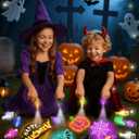 CPSYUB 40 Pack Halloween Party Favors for Kids: LED Light Up Finger Lights Halloween Trick-or-Treat Goodie Bag Fillers Stuffers, Glow in The Dark Toys Bulk Non-Candy for Party Classroom Prizes