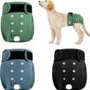 Reusable Female Dog Diapers 3Pack,Washable Diaper for Doggie,Highly Absorbent Dog Diaper,Adjustable Leakproof Puppy Diapers Skirt for Heat,Incontinence,Period Doggy Nappies, (S(Newborn-11.5"Waist))