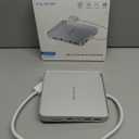 Upgraded 11 in 1 USB C Hub for iMac 24 inch USB Hub 2021 2023 2024 Support M.2 SSD (NOT Included), iMac Hub M1 M3 M4 Accessories, 4K HDMI, 2.5G Ethernet, 5 USB A/C Max 10Gbps, SD/TF - Silver