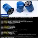 3PCS 15400-PLM-A02 Engine Oil Filter 94109-14000 Washers Kit Fit for Honda Acura-Accord CR-V Civic HR-V Pilot Fit CR-Z, Replaces 15400-PLC-003,15400-PLC-004,15400-PLM-A01,15400-RTA-003,15400-RTA-004