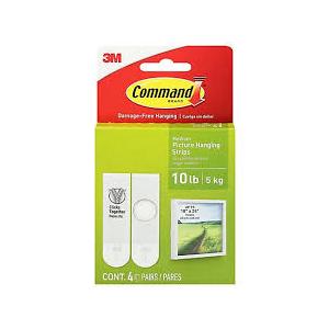 3M Command PiCounture Hanging Strips 4 Pairs