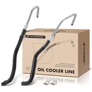 A-Premium Automatic Transmission Oil Cooler Line Hose Assembly | Compatible with Ford Flex 2010-2019 3.5L & Lincoln MKS 2010-2016 3.7L, MKT 2010-2019 3.5L 3.7L