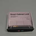 Anweller Smart Cabinet Lock, Hidden No Drill Adhesive Baby Proofing Child Proof Drawer Locks, Keyless RFID Bluetooth Cabinet Locks for Adults File Kitchen Cupboard Closet Liquor - Black