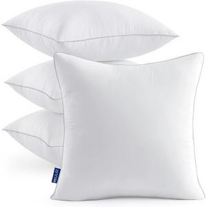 MIULEE 20x20 Inch Pillow Inserts Pack of 4 with 100% Textured Woven Fabric Cover