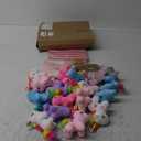 Remuuly 100 Pcs 16 Sets Dinosaur Party Favor Mini Dinosaur Stuffed Animals Bulk Plush Keychains Bracelet Gift Box Sticker for Adopt an Animals Favors Birthday Goodie Bag Supplies Fillers Stuffers