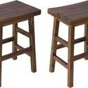Alaterre Furniture Durango Counter Height Bar Stools Set of 2, Natural, 26”
