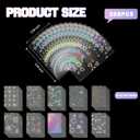 500pcs Holographic Card Sleeves Trading Card Sport Games 66x91mm Photocards for Collectors Players Durable Protectors Laser Flashing Transparent Snowflake Butterfly Rainbow Star Glass Heart Sakura