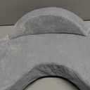 Momcozy Innovative Safety Fence Nursing Pillow - Firm & Springy Memory Foam - Stable, Ergonomic Support & Comfort - Wider Breastfeeding Cushion, Adjustable, Removable Cover, Baby Safety Certified