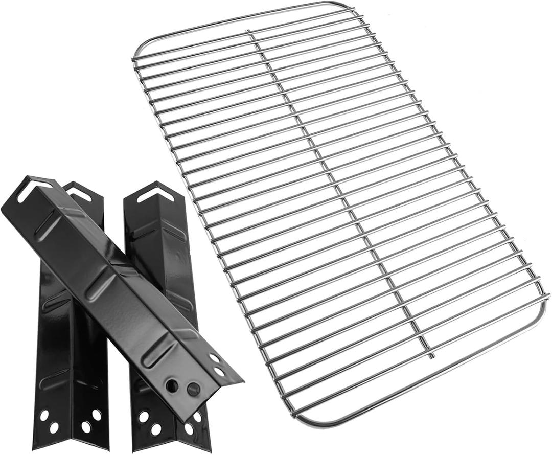 Grill Replacement Parts for 3-Burner Walmart Expert Grill XG10-101-002-02, Cooking Grate and Heat Plates Replacement Parts for Expert Grill Parts