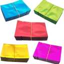 500 Pack Aluminum Foil Bags, Matte Sample Pack Flat Open Top Resealable Tear Notch Aluminum Foil Mylar Bags, 5 x 7 cm/ 2x 2.7 inch, 5 Color