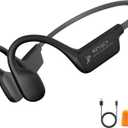 Bone Conduction Headphones,Open Ear Wireless Bluetooth 5.4 Headphones with MicIPX6 Waterproof Sport Bluetooth Headset15H Playback for RunningCyclingWalking,Outdoor (Black)