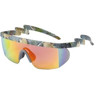 Wavy Design cycling sunglasses, Sport Running Sunglasses Women Men Teens, Cycling Sun Glasses (Grey Frame Red Lens)