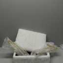 Vanity Stool with Storage, Faux Fur Makeup Stool with Metal Legs, Multifunctional Furry Footrest Ottoman Chair for Living Room Bedroom,White