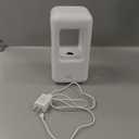 600ml Small Humidifier White - with Anti Gravity Water Flow Visual Effect, Provides Even Humidity for Indoor Plants, Bedroom & Desk, Quiet Portable Operation