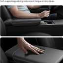 Wigoo Tesla New Model Y Juniper & Model 3 Highland Nappa Leather Center Console Armrest Cover [Anti-Scratch, Cushioned, No Logo ] Lid Cover Model 3 (2024~2026)/New Model Y Juniper Accessories, Black