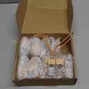 Rtteri 50 Pcs Car Essential Oil Hanging Bottle Empty Glass Diffuser Bottles Refillable Car Air Freshener Perfume Pendant Aromatherapy Fragrance Ornament Decor(Square Style)