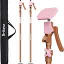 2PK Adjustable Telescopic Support Pole - Cabinet Jack, Heavy Duty Third Hand Support System, Support Road, Drywall Lift, Dust Barrier & Cargo Bar, 54-115", Holds 154lbs