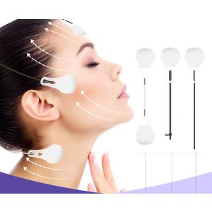 Face Lift Tape, 90Pcs Ultra-thin Invisible Face Tape with Lifting Ropes Elastic,Tightening Skin and Hiding Facial and Neck Wrinkles Lifting Saggy Skin