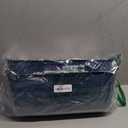 Goovilla Large Feed Trough, Hanging or Screw-in Fence Feeder with Clips, 2 Pack 9 Quart Goat Feeding Supplies, Dog Horse Hog Pig Livestock Poultry Plastic Feeder Trough Bucket for Large Animal, Blue