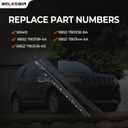 A-Pillar Molding Trim Kit Compatible with 2011-2019 Ford Explorer Right Passenger Side Outer & Inner Windshield Molding Trim Replace BB5Z-7803144-AA 926-451 BB5Z7803136AA BB5Z7803136AB BB5Z7803136BA