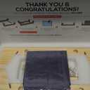 KAIU Vinyl Record Storage Holder - Solid Wood with Crystal Clear Acrylic Holder - Premium Design, Perfect 12" LPs or 7" Singles Display Unit - Stores and Supports up to 50 Albums (Natural)