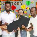 Eersida 108 Pcs Black History Month Bulletin Board Decoration Set Black History Honeycomb Bulletin Board for Classroom School Chalkboard Wall Decor